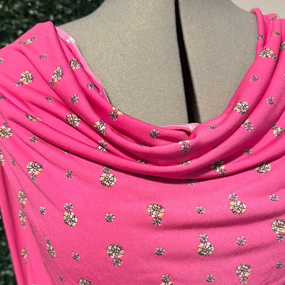 Worthington Pink Ruched Blouse size petite PL - Picture 2 of 4